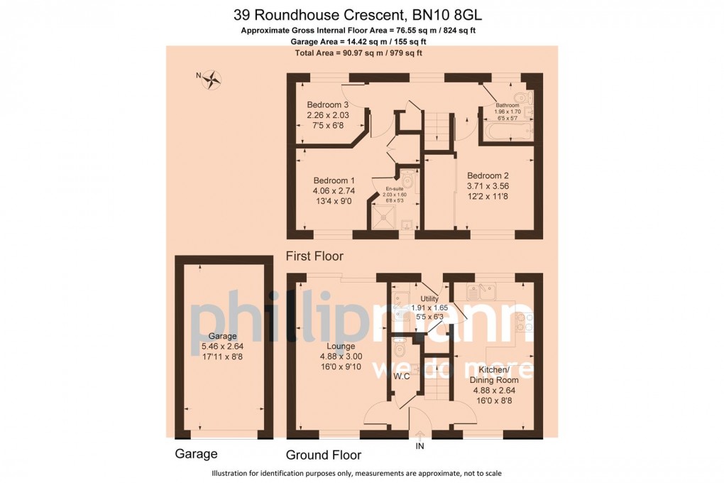 Floorplan for Roundhouse Crescent, Peacehaven