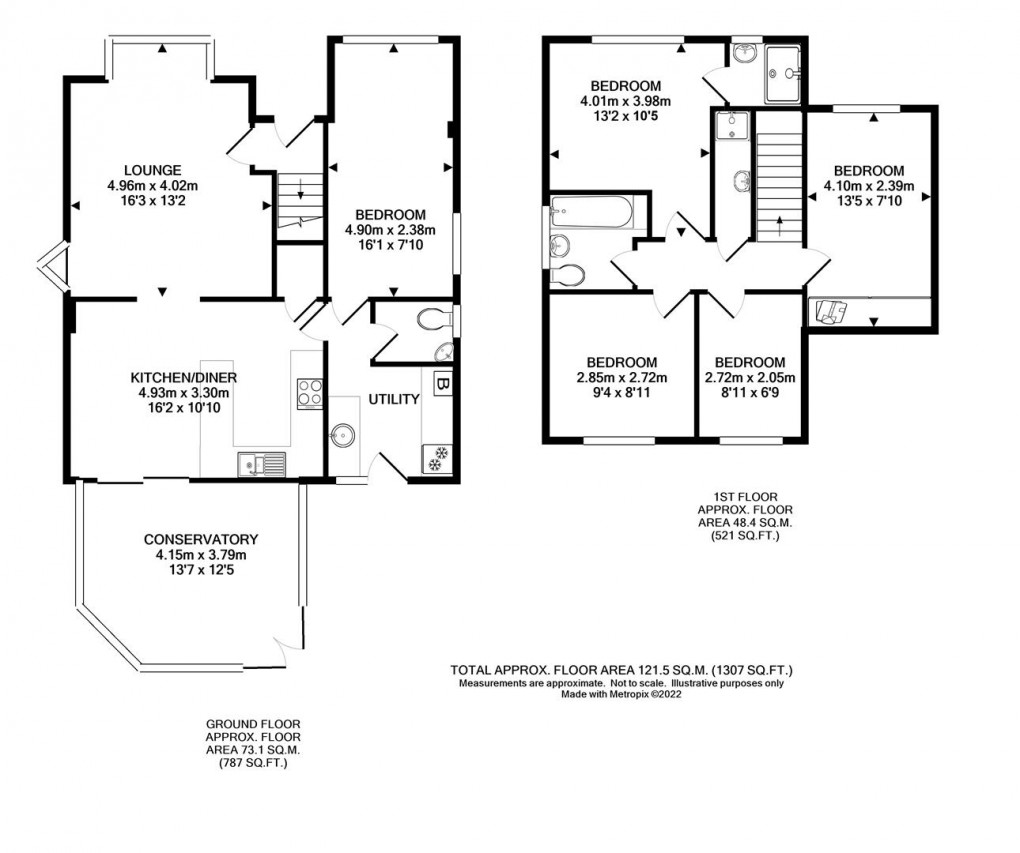 Floorplan for Manor Drive, Telscombe Cliffs, Peacehaven