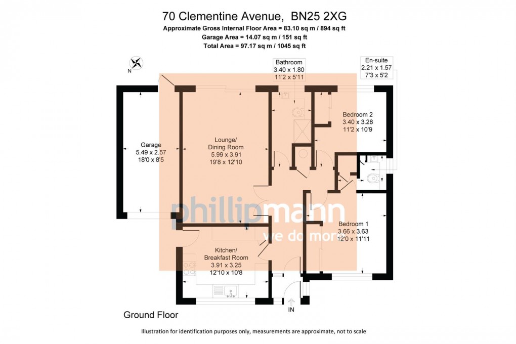 Floorplan for Clementine Avenue, Seaford