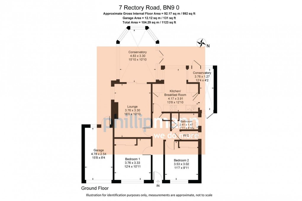 Floorplan for Rectory Road, Newhaven
