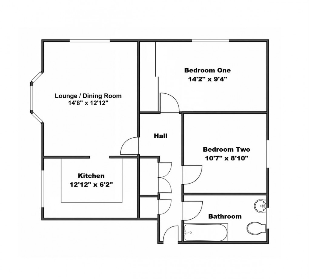 Floorplan for Kirby Drive, Telscombe Cliffs, Peacehaven