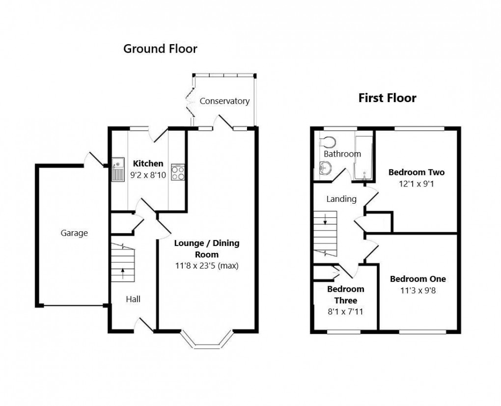 Floorplan for Steyning Avenue, Peacehaven