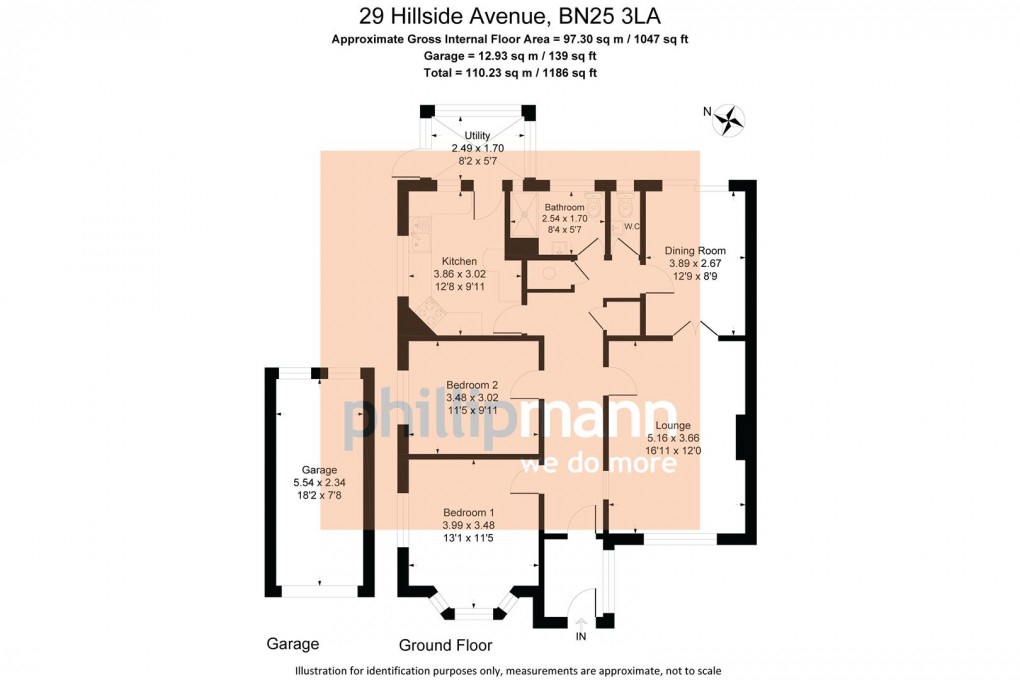 Floorplan for Hillside Avenue, Seaford