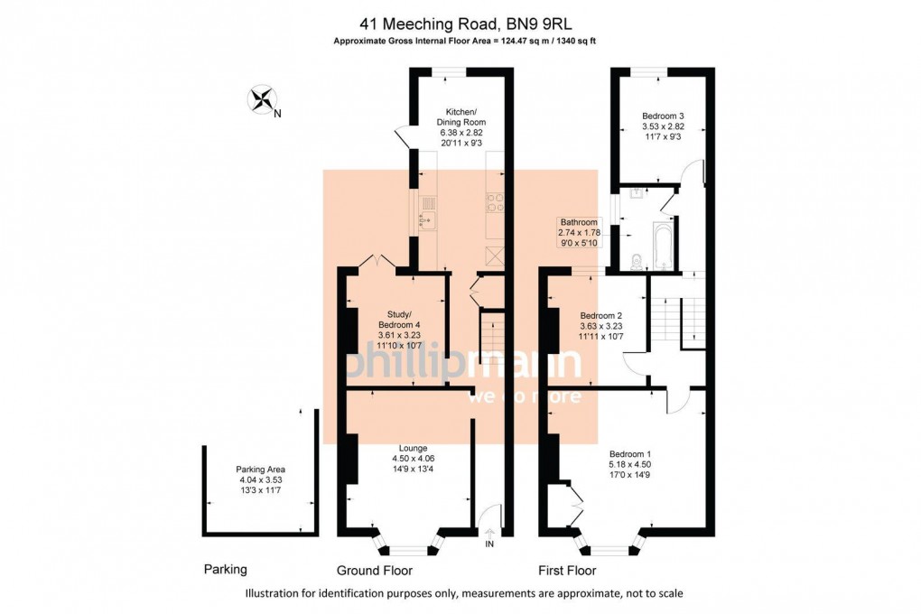 Floorplan for Meeching Road, Newhaven